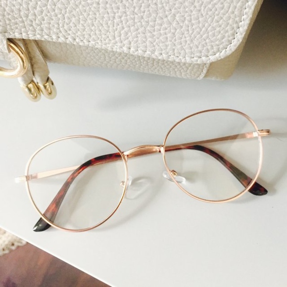oval gold frame glasses